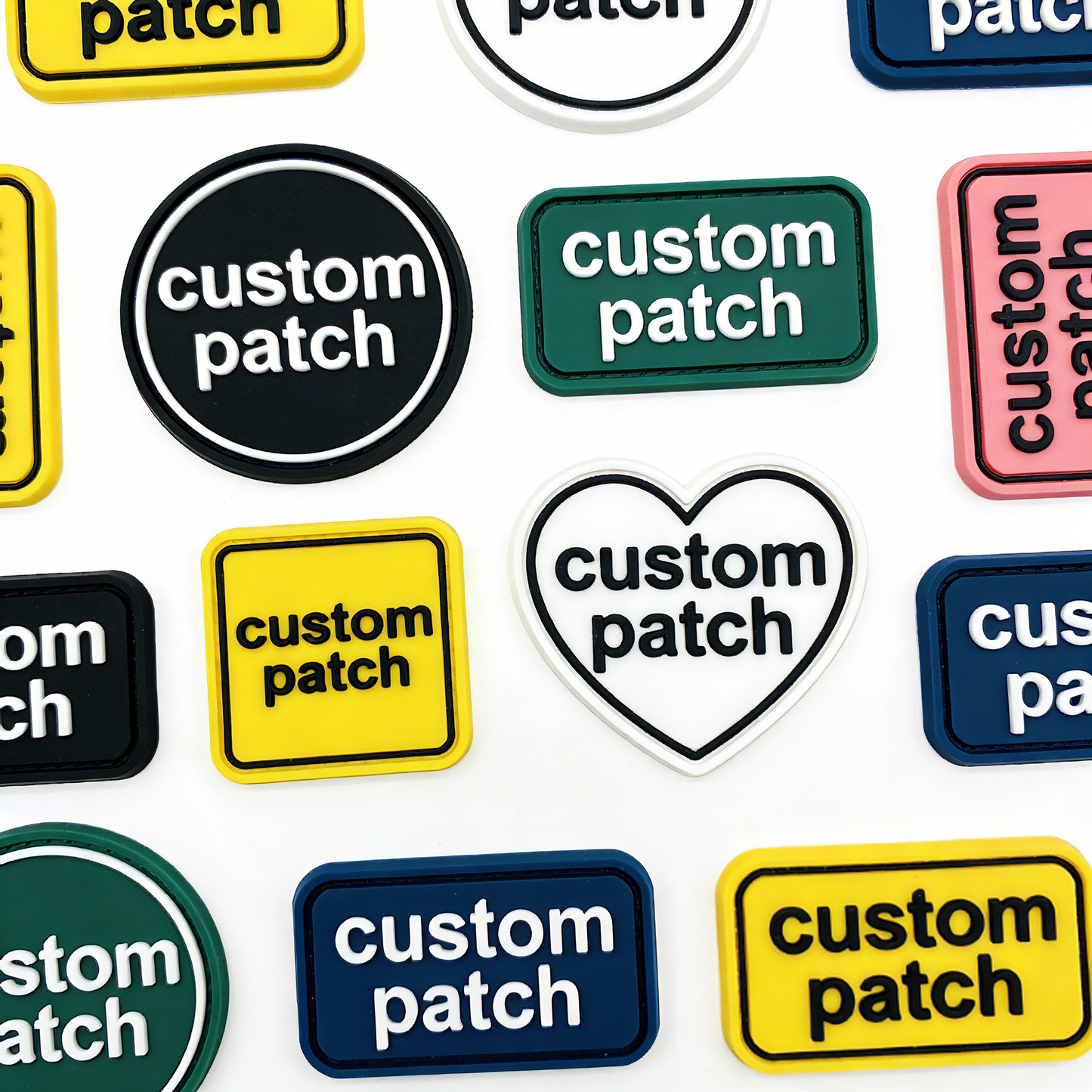 3D Soft PVC Sew-On Patches Set | Waterproof Rubber Badges Bundle for Hats & Bags additional detail image for hats and bags