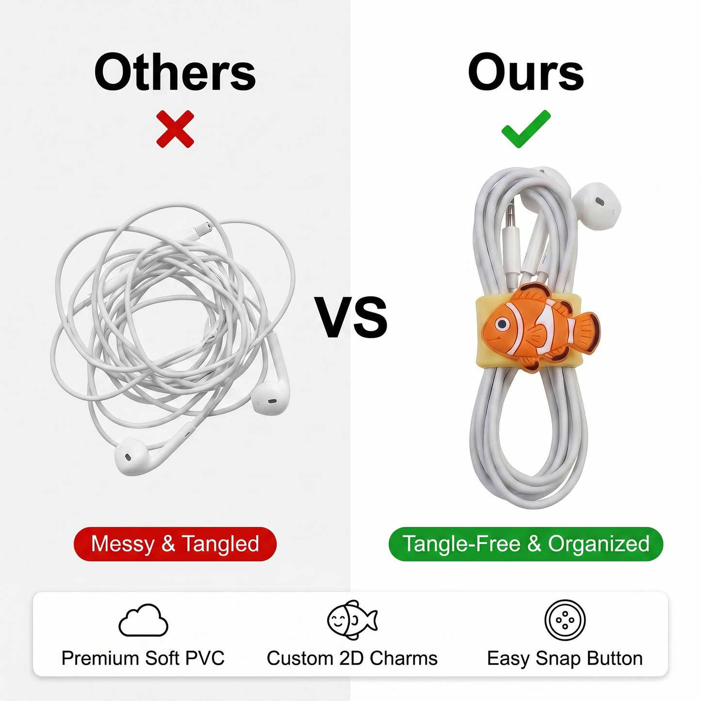 Ocean cable organizer size and style comparison