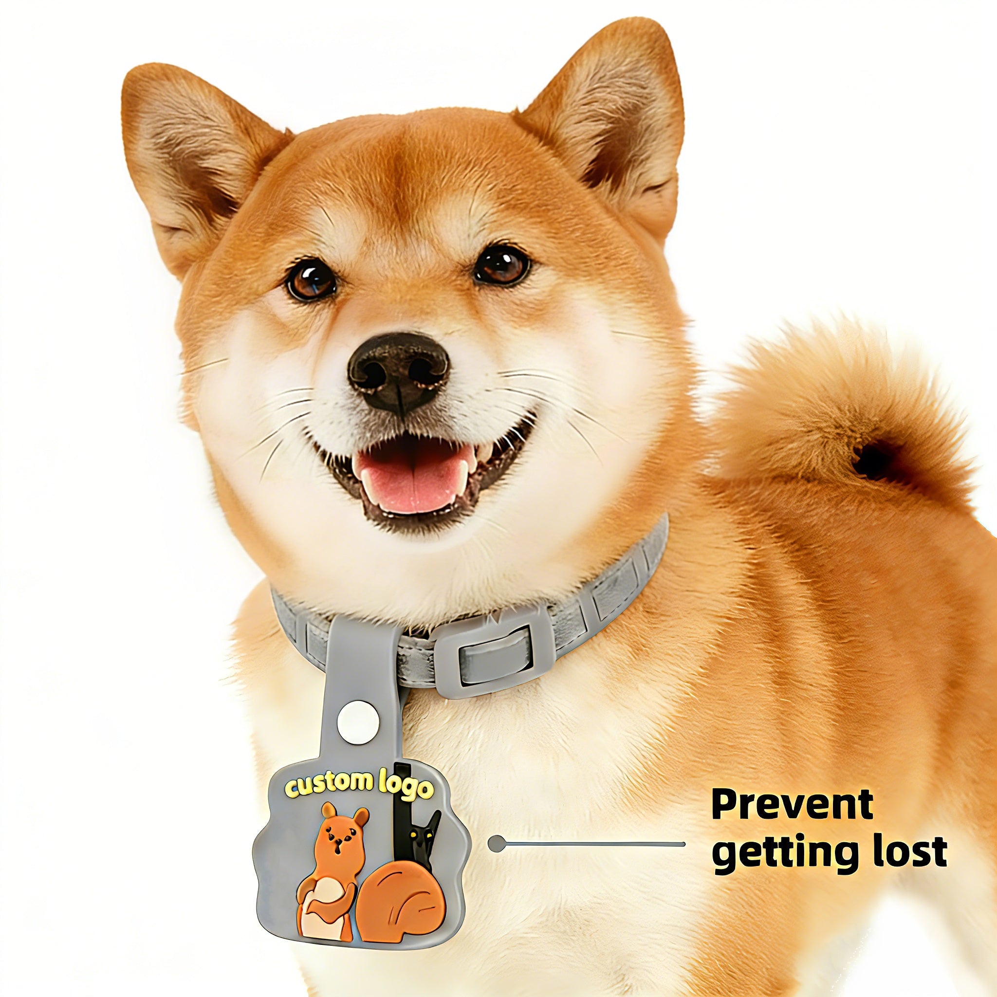 Cartoon Pet ID Tag Bundle ([7] Pack) | Double-Sided Safety Tags with QR Code