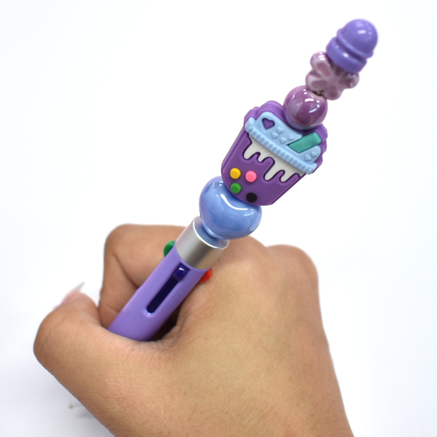 Custom PVC Focal Beads & Pen Charms lifestyle product image for DIY pens and crafts