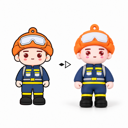 Custom 3D PVC Keychains