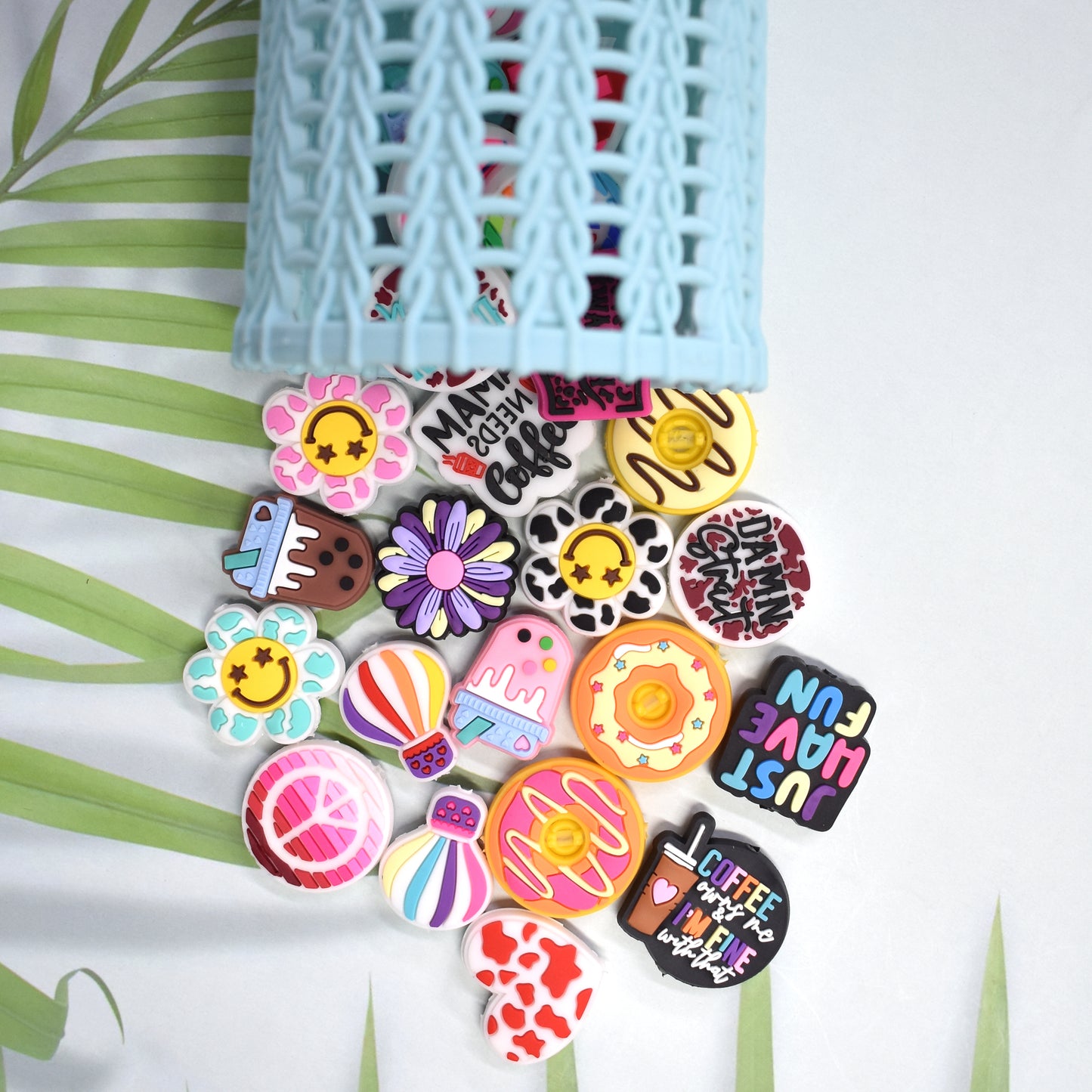 Custom PVC Focal Beads & Pen Charms packaging or gift image for DIY pens and crafts
