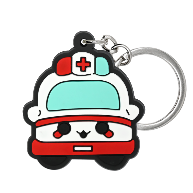 [Ready to Ship] Medical Hero PVC Keychains Set of [14] | Doctor & Nurse Bag Charms close-up detail image for bags and keys