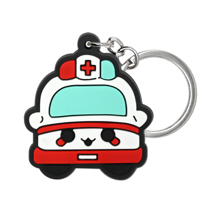[Ready to Ship] Medical Hero PVC Keychains Set of [14] | Doctor & Nurse Bag Charms close-up detail image for bags and keys