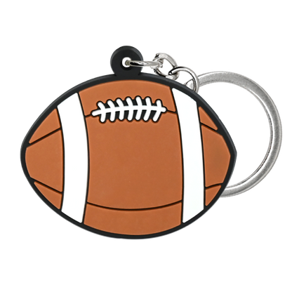 Cute Sports Theme PVC Keychains Set of [9] | Gym Bag Charms Bulk Gifts - lifestyle usage image for Shopify ecommerce listing