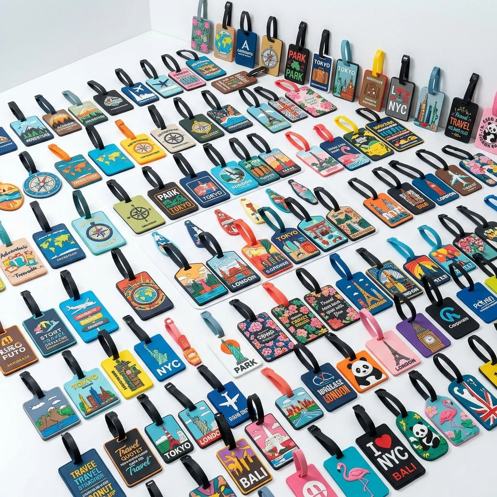 Custom 3D PVC Luggage Labels