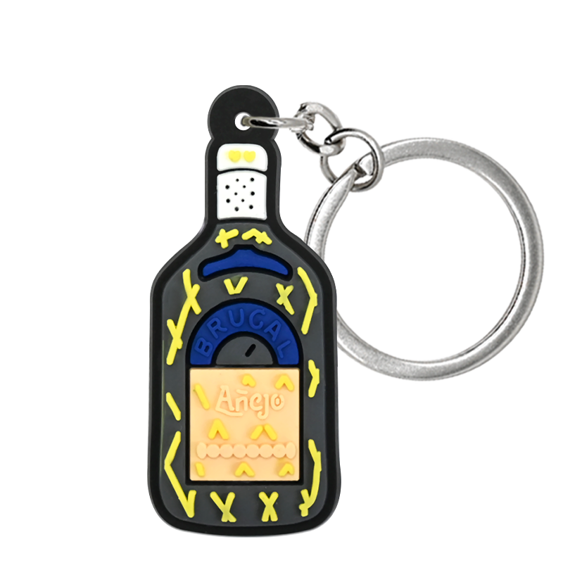 Cute 3D Bottle Keychains Set for Backpacks ([8] Pcs) | Ready to Ship Bundle size or group view for bags and keys