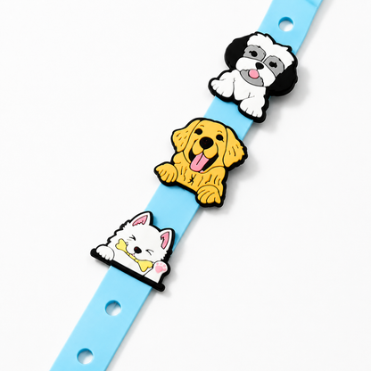 Cute Dog PVC Charm Lanyard