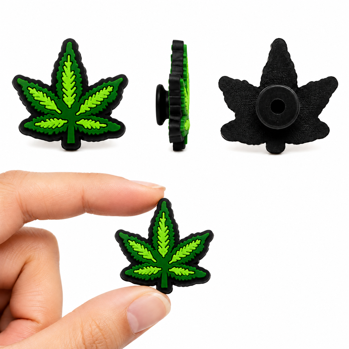 Green Weeds Plant PVC Shoe Charms for Clogs