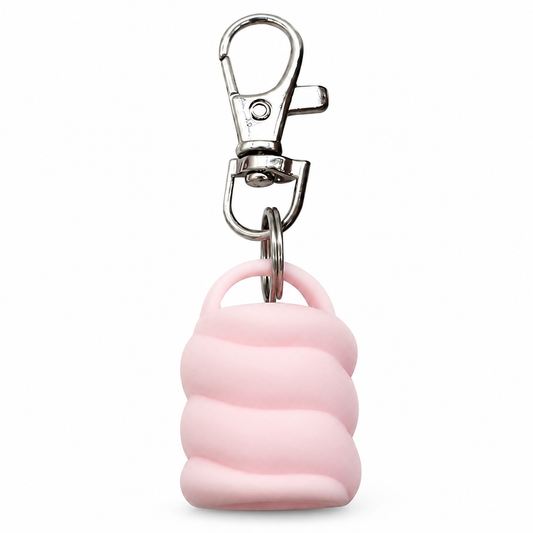 Colorful Silicone Lip Gloss Cap Keychain