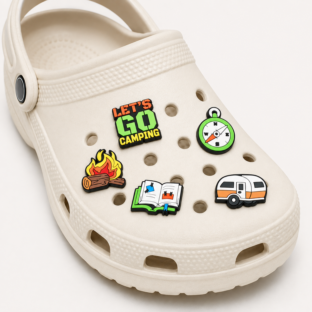 Camping Theme PVC Shoe Charms Set for Foam Clogs