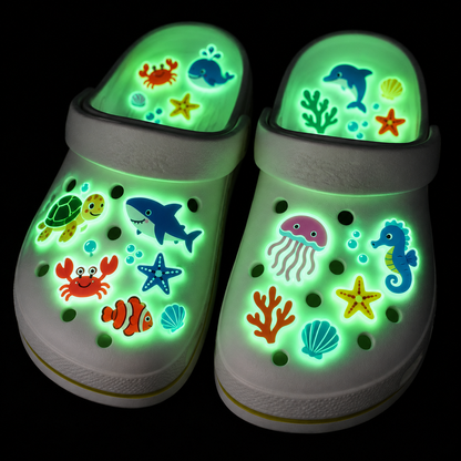 Custom LED Light-up PVC Clog Charms