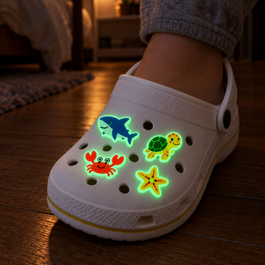 Custom LED Light-up PVC Clog Charms