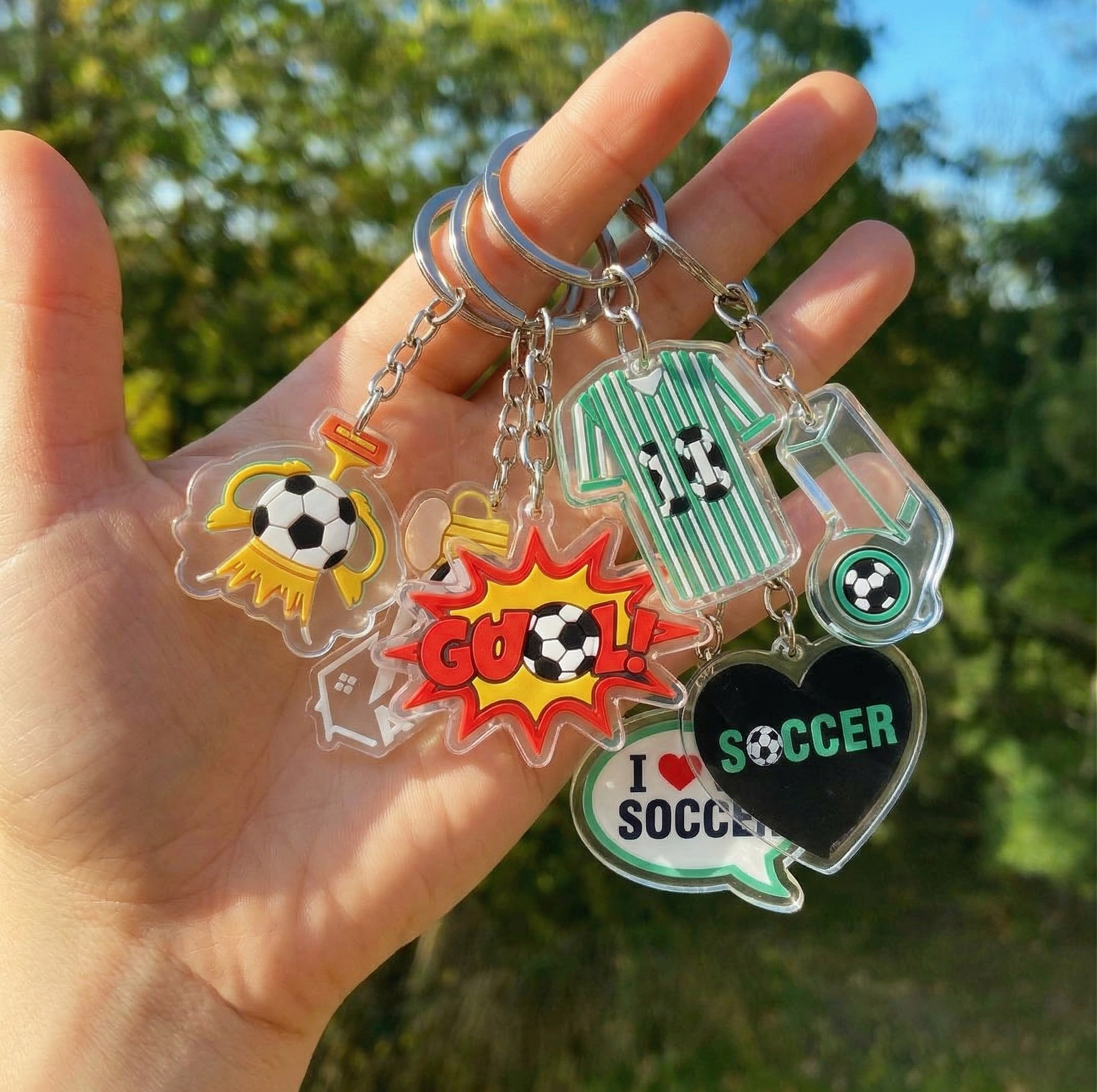 Custom 3D Die-Cut Rubber Keychains