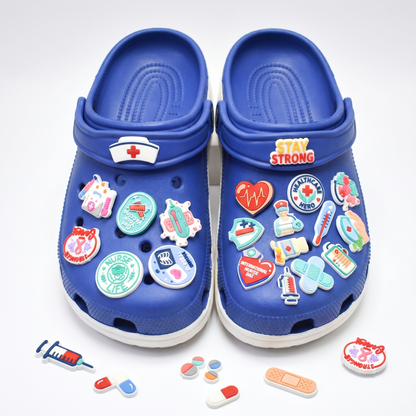 [Ready to Ship] Medical and Nurse Clog Charms Set lifestyle product image for clog shoes