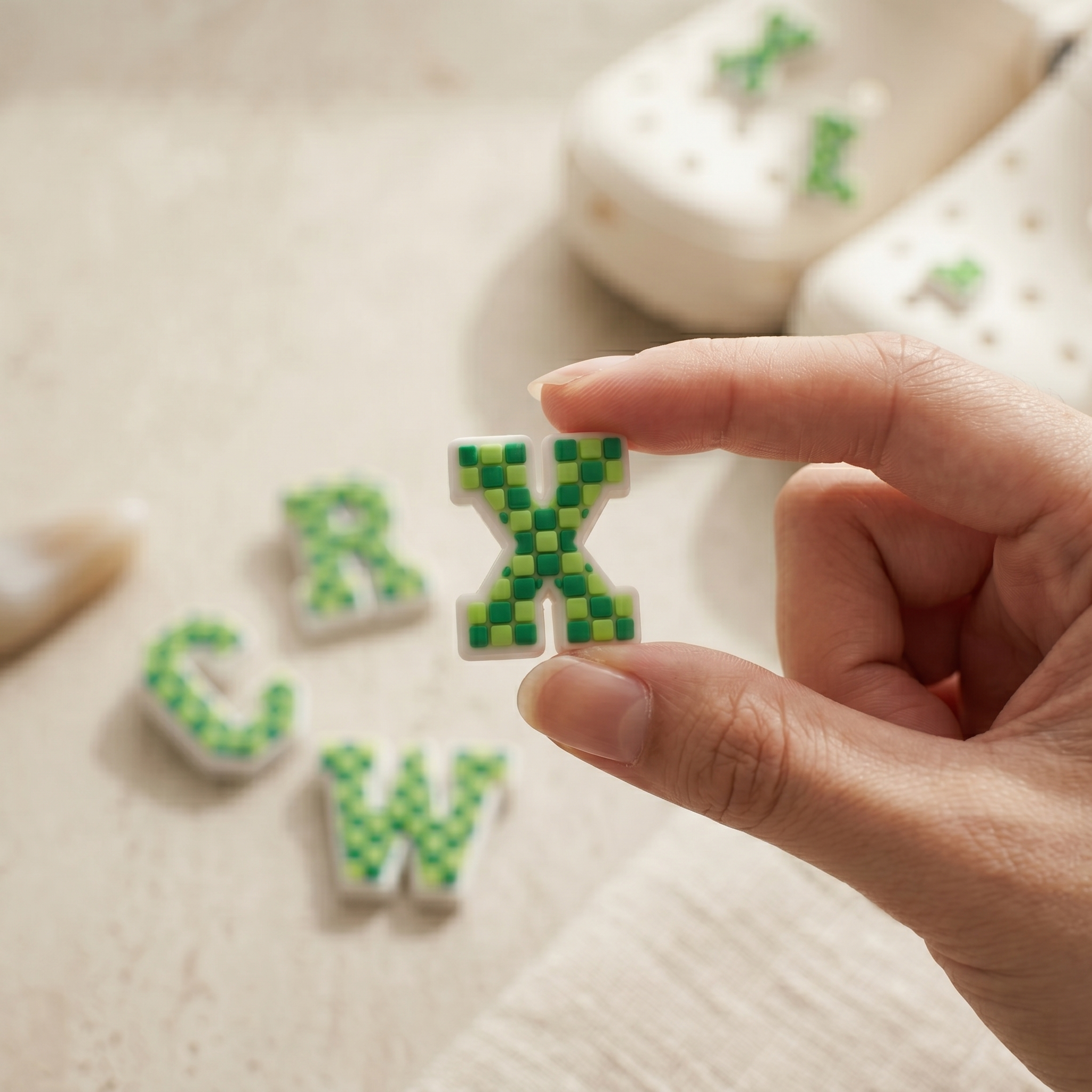 Colorful Alphabet & Number Charms Set for Clogs