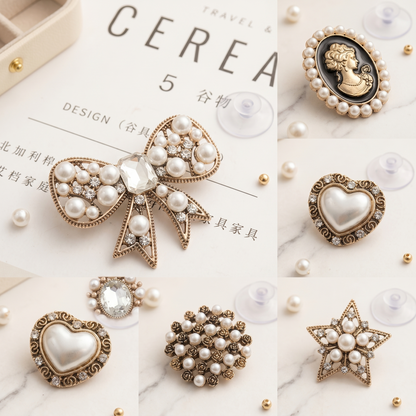 Rhinestone Metal Shoe Charms Set for Clog Shoes packaging or gift image for clog shoes