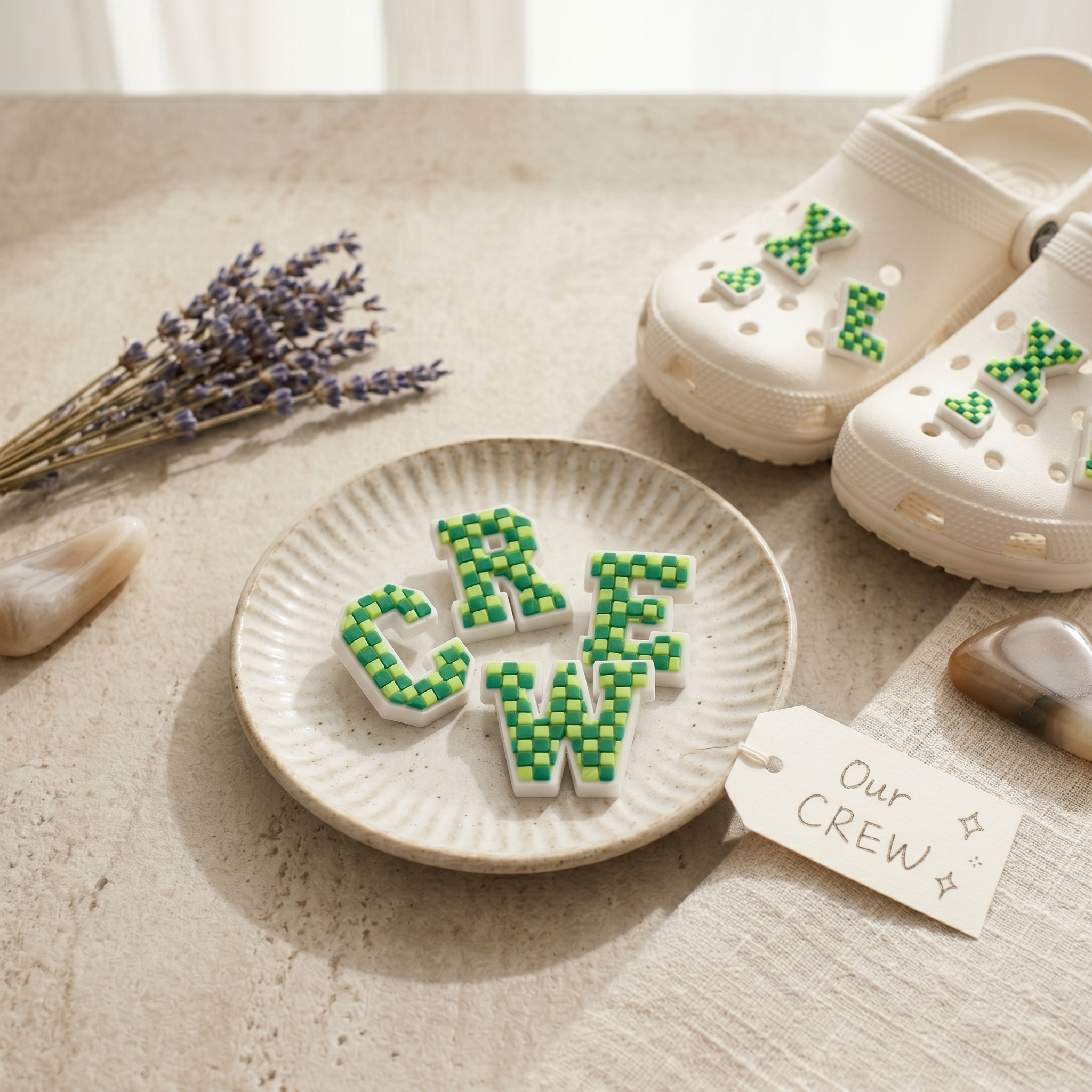 Colorful Alphabet & Number Charms Set for Clogs