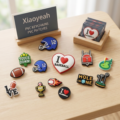 Sports PVC Shoe Charms Set for Football and Baseball Clog Shoes additional detail image for clog shoes