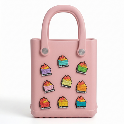 Custom Rubber Bag Charms