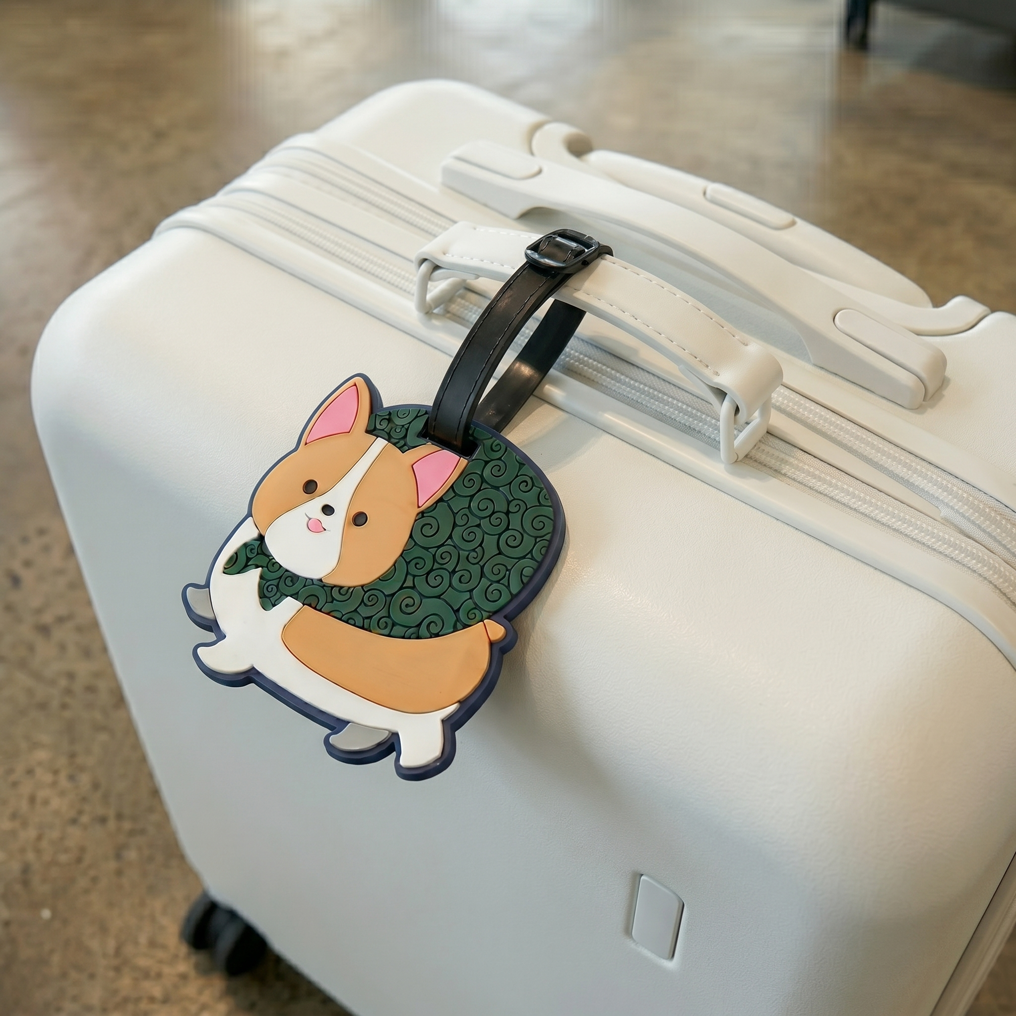 Adorable Cartoon Travel Tags – Double-Sided Soft Rubber Luggage ID