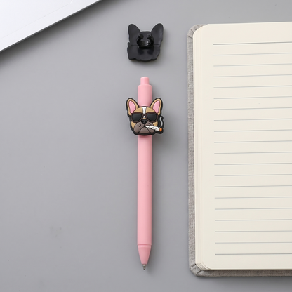 Kawaii Cartoon Pencil Toppers Bulk Set ([13] Pieces) | Durable Soft Rubber Pen Accessories close-up detail image for cute accessories