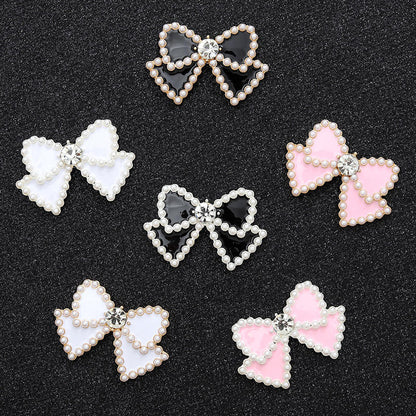 6-Piece Metal Bow Shoe Charm Set