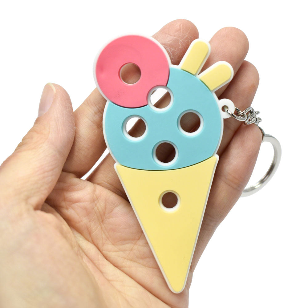 Cute Ice Cream PVC Keychains Set of [6] | Summer Bag Charms Party Favors - main product image for Shopify ecommerce listing