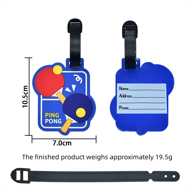 Custom 3D PVC Luggage Labels