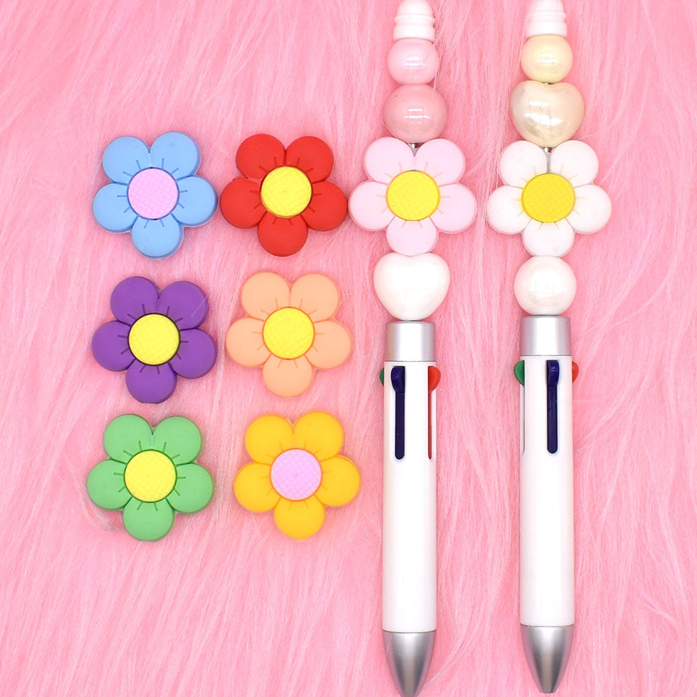 Cute Cartoon Cat Pen Topper Charms - DIY Pen Beads Accessories