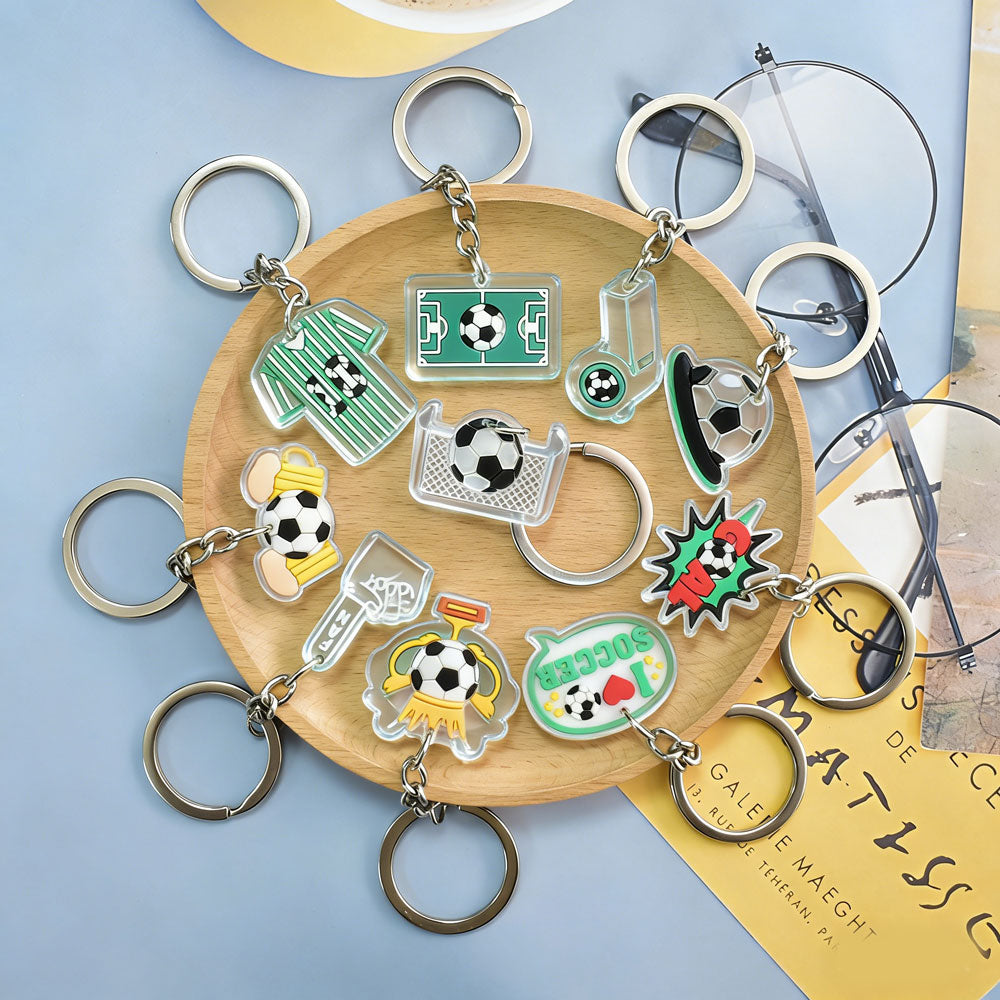Custom 3D Die-Cut Rubber Keychains