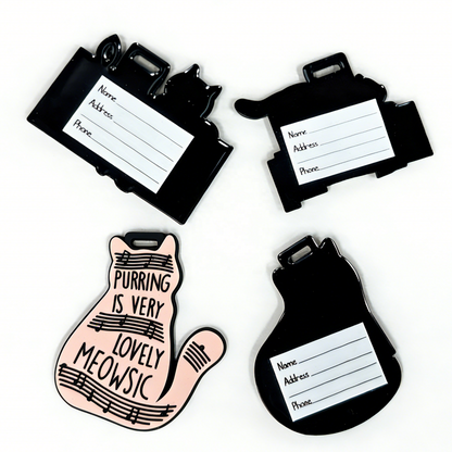 Custom 3D PVC Luggage Labels lifestyle product image for cute accessories