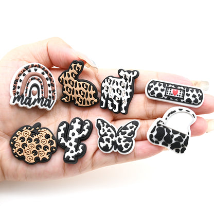 [Ready to Ship] Medical & Nurse Clog Charms Set | Soft PVC Shoe Accessories Bundle close-up detail image for clog shoes