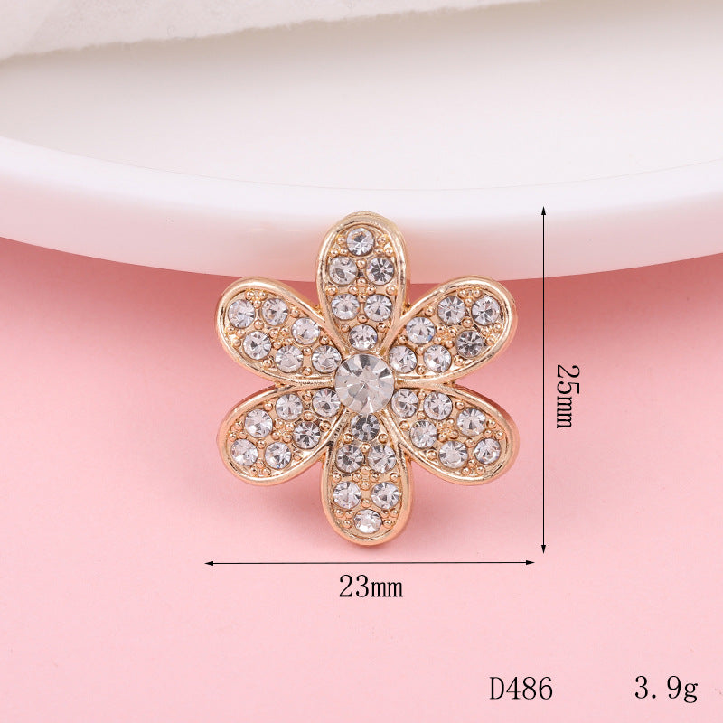 Floral Pearl Rhinestone Shoe Charms Set for Clog Shoes lifestyle product image for clog shoes