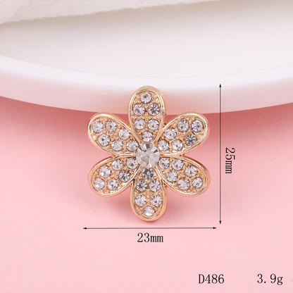 Floral Pearl Rhinestone Shoe Charms Set for Clog Shoes lifestyle product image for clog shoes