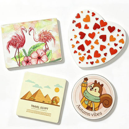 4-Piece Cartoon Fridge Magnet Set
