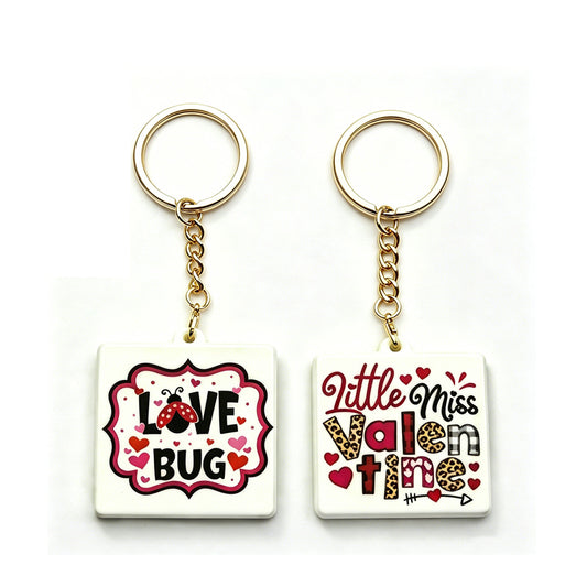 Valentine's Day PVC charm set with love designs