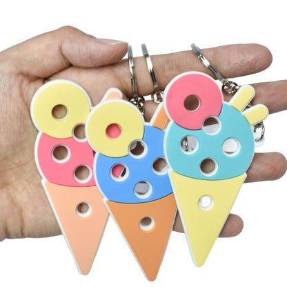Cute Ice Cream PVC Keychains Set of [6] | Summer Bag Charms Party Favors - lifestyle usage image for Shopify ecommerce listing