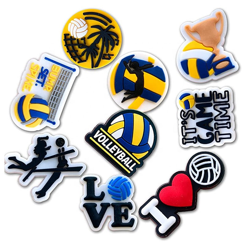 Xiaoyeah Volleyball PVC Fridge Magnets Bundle of [9] | 3D Sports Team Decor lifestyle product image for fridge decor