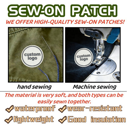 3D Soft PVC Sew-On Patches Set | Waterproof Rubber Badges Bundle for Hats & Bags size or group view for hats and bags