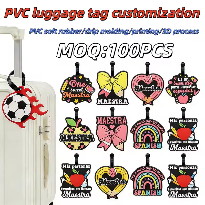 Custom 3D PVC Luggage Labels