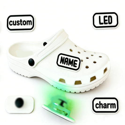 Custom LED Light-up PVC Clog Charms