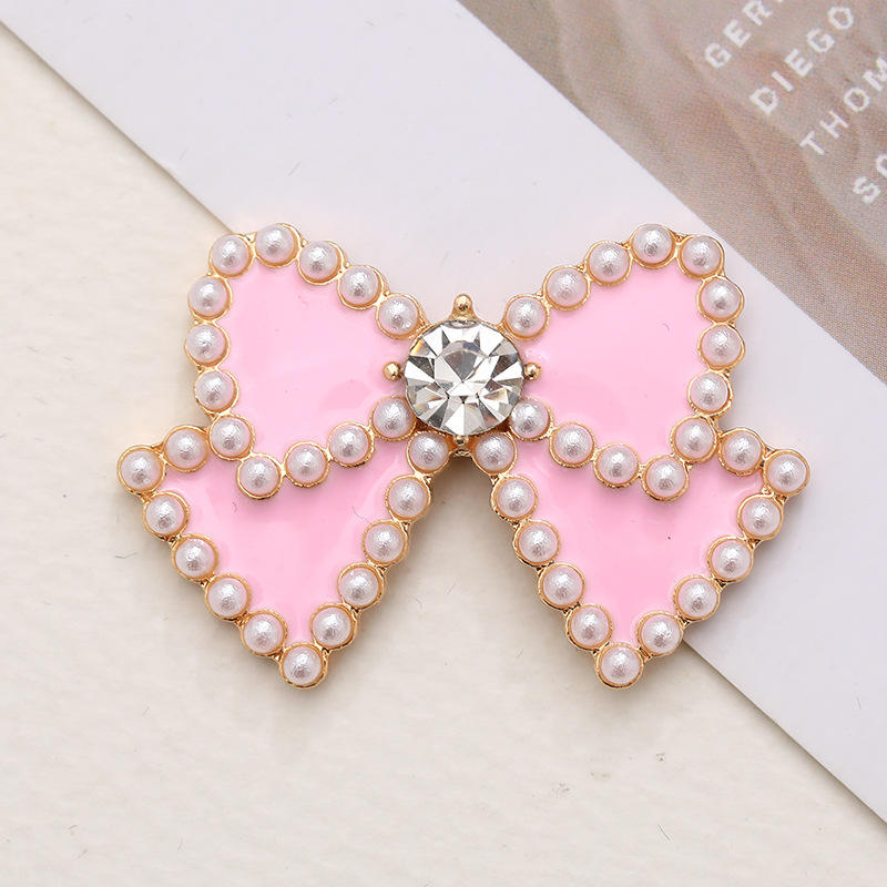 6-Piece Metal Bow Shoe Charm Set