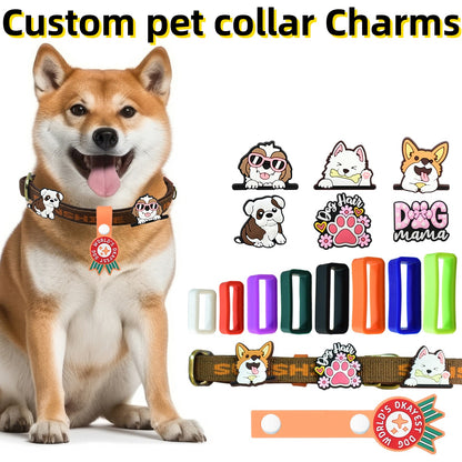 Cute dog PVC shoe charms set for pet lovers