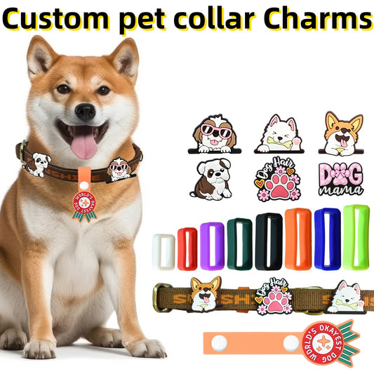 Cute dog PVC shoe charms set for pet lovers