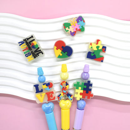 Cute Cartoon Cat Pen Topper Charms - DIY Pen Beads Accessories