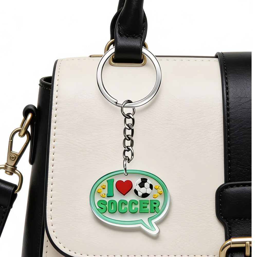Custom 3D Die-Cut Rubber Keychains