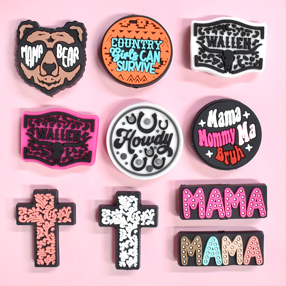 Wholesale DIY Pen Topper Beads - Colorful PVC & Silicone Charms Bundle for Personalized Pens packaging or gift image for DIY pens and crafts