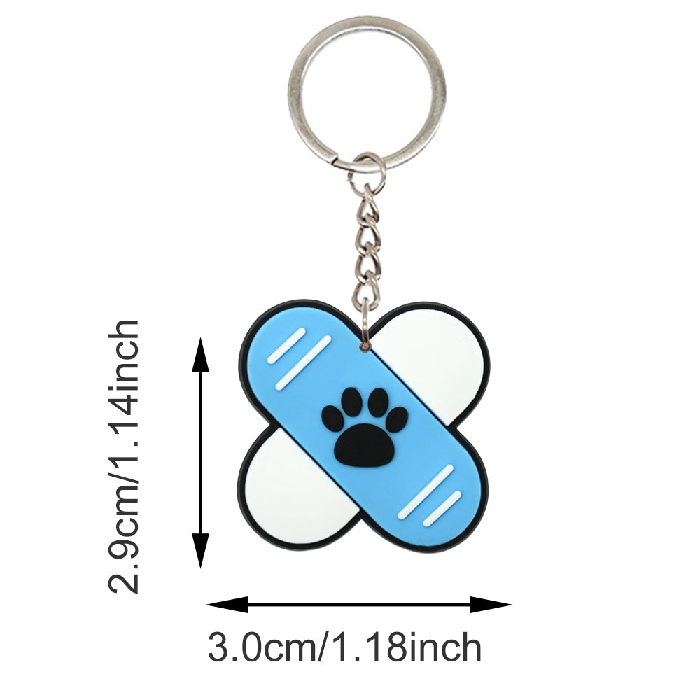 Durable Medical PVC Keychains Bundle ([7] Pcs) | 3D Healthcare Charms packaging or gift image for bags and keys
