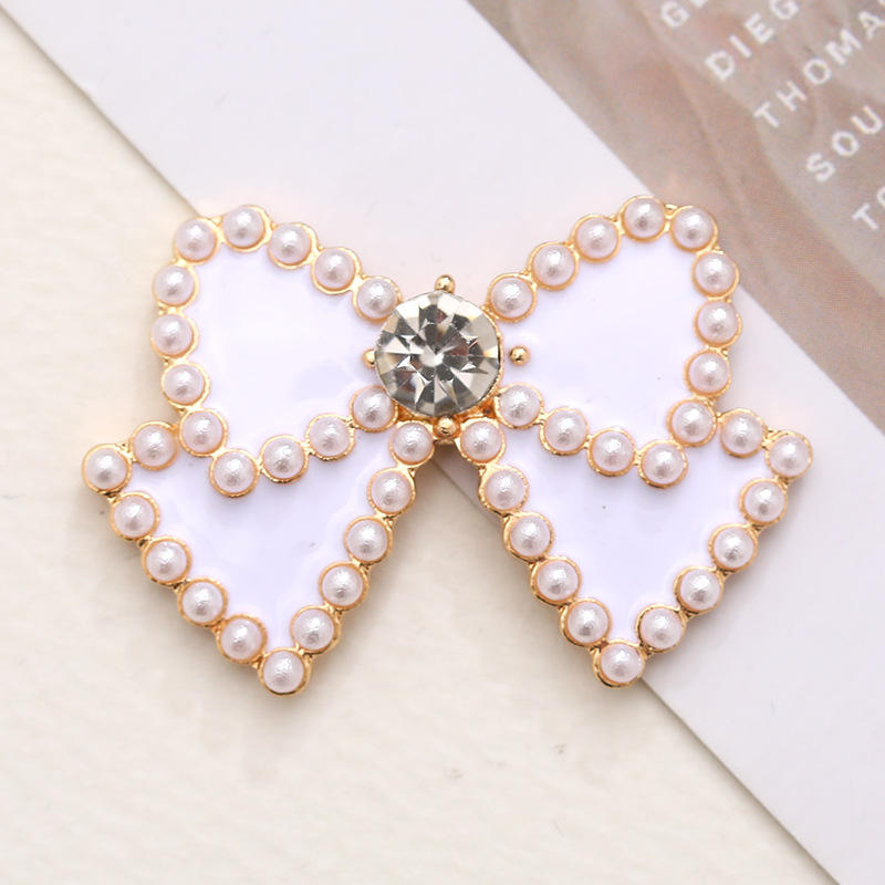 6-Piece Metal Bow Shoe Charm Set